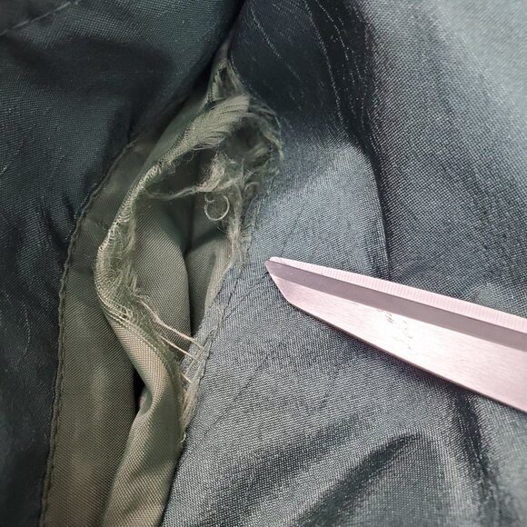 Vintage 80s Current Seen Womens 9/10 Green Long Trench Jacket Coat Rain READ - Picture 10 of 16